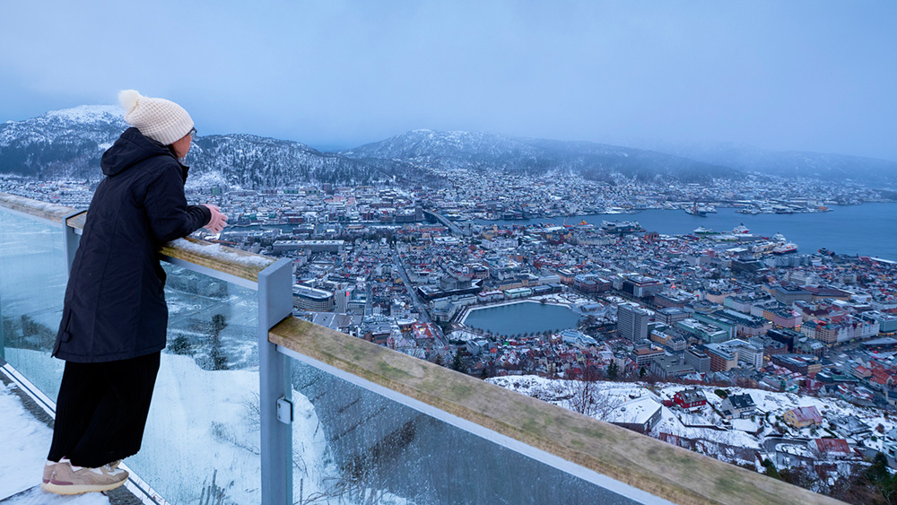 Vista panorámica de la ciudad de Bergen