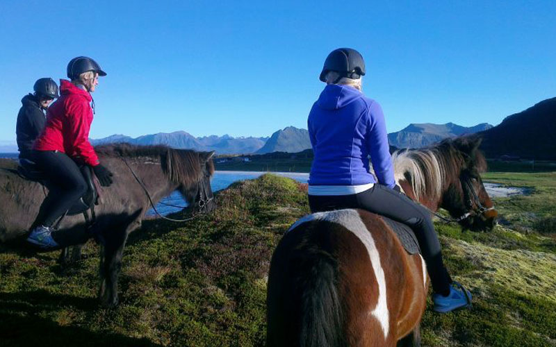 Noruega, Lofoten, excursión a caballo