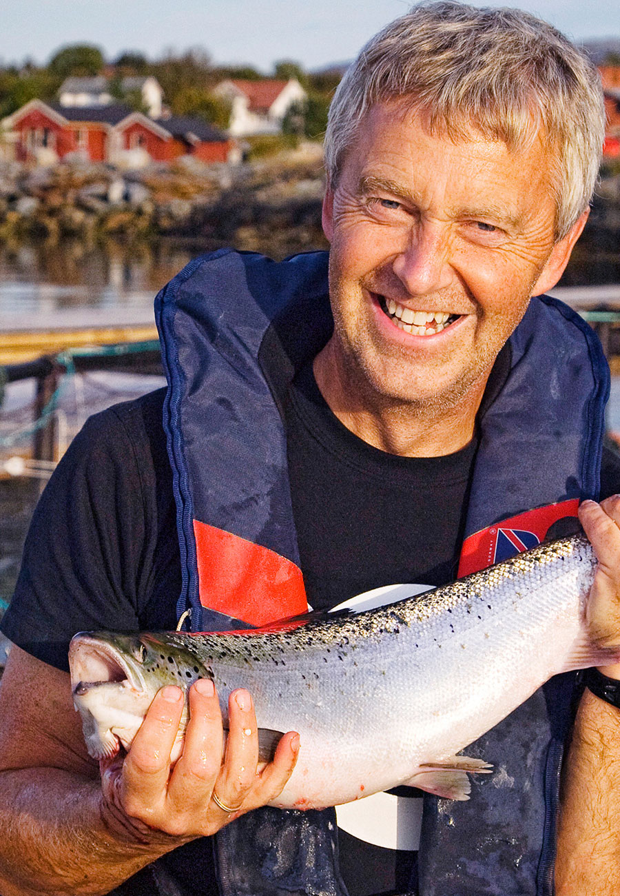 Visita a la piscifactoría de salmón, Noruega
