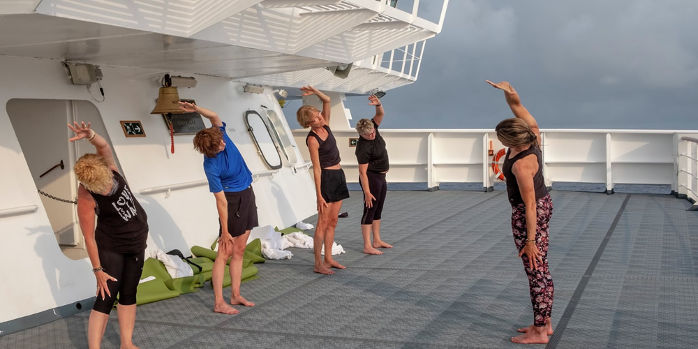 Actividades a bordo, yoga